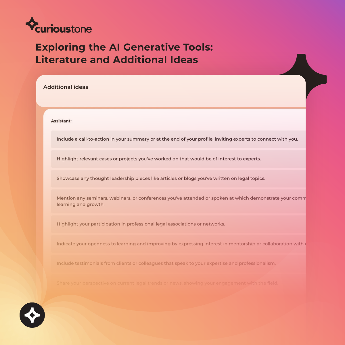 literature and additional ideas